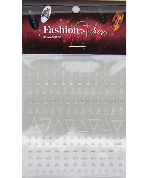 117042 FASHION STICKER TRIANGLE SILVER