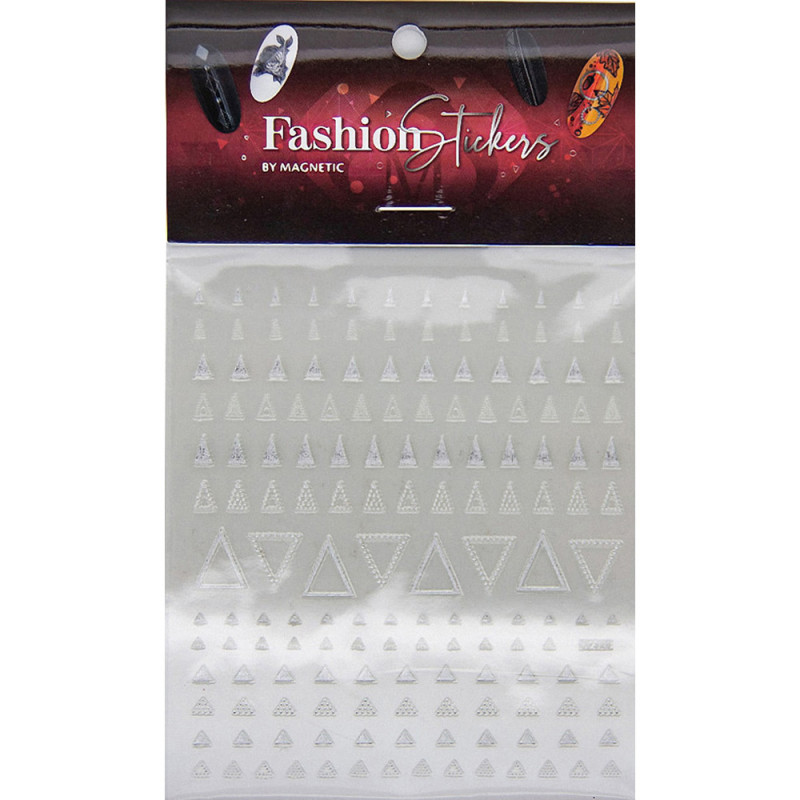 117042 FASHION STICKER TRIANGLE SILVER