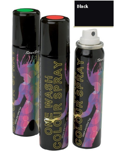 ONE WASH COLOR SPRAY BLACK 75mI