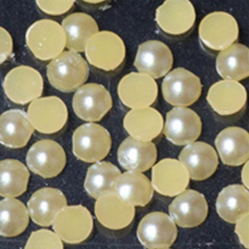 117768 PEARL ROUND YELLOW L 100pcs