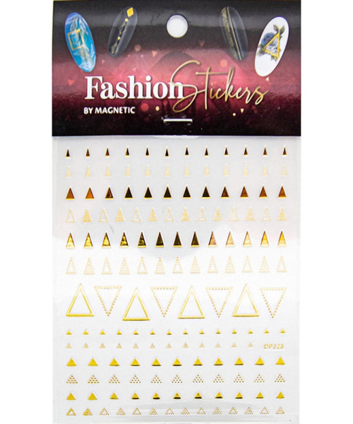 117012 FASHION STICKER TRIANGLE GOLD