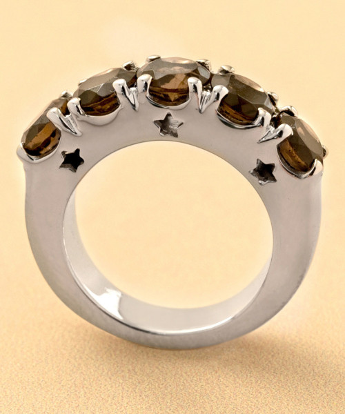 ΔΑΚΤΥΛΙΔΙ ΚΑΦΕ-SMOKEY ΓΥΝΑΙΚΕΙΟ ΑΣ.925 ΧΕΙΡΟΠΟΙΗΤΟ