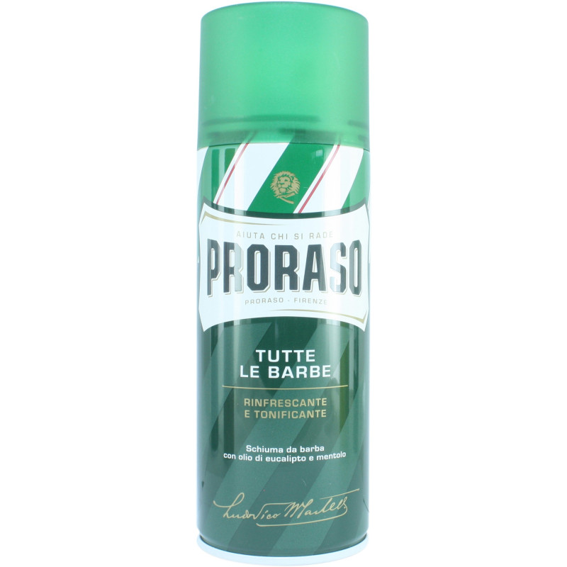 PRORASO SHAVING FOAM ΕΥΚΑΛΥΠΤΟΣ & ΜΕΝΘΟΛΗ 400ml