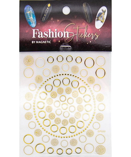117011 NEW FASHION STICKER CIRLCES GOLD