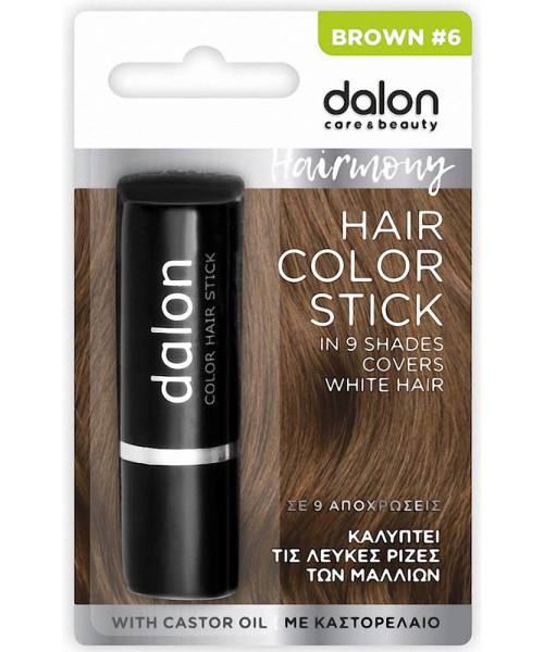 DALON COLOR HAIR STICK Νο6 ΚΑΣΤΑΝΟ 4.5g