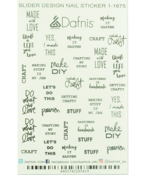 SD1-1675 DECAL NAIL STICKERS COLOR