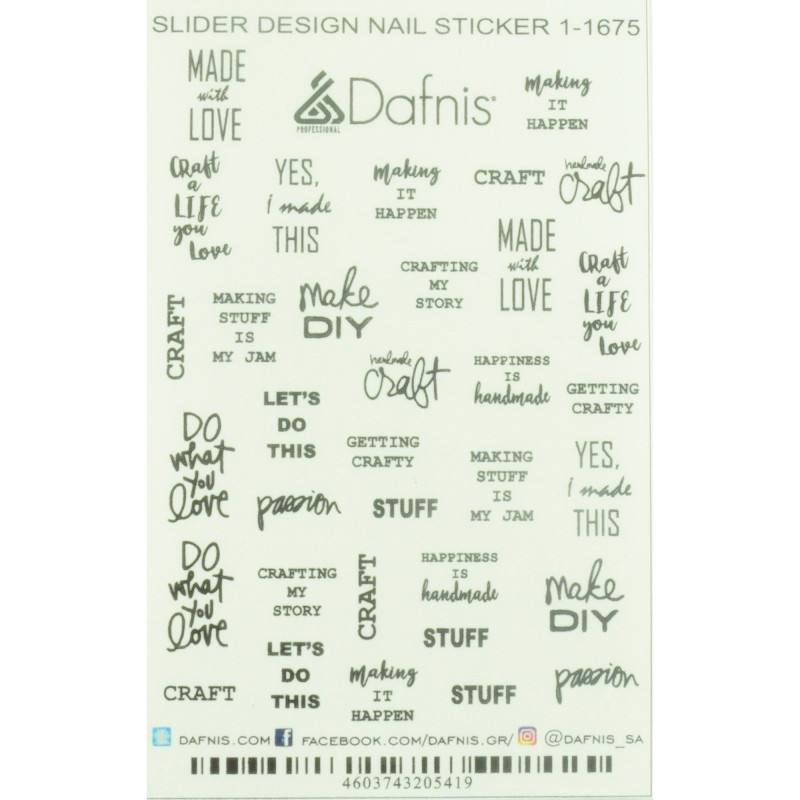 SD1-1675 DECAL NAIL STICKERS COLOR