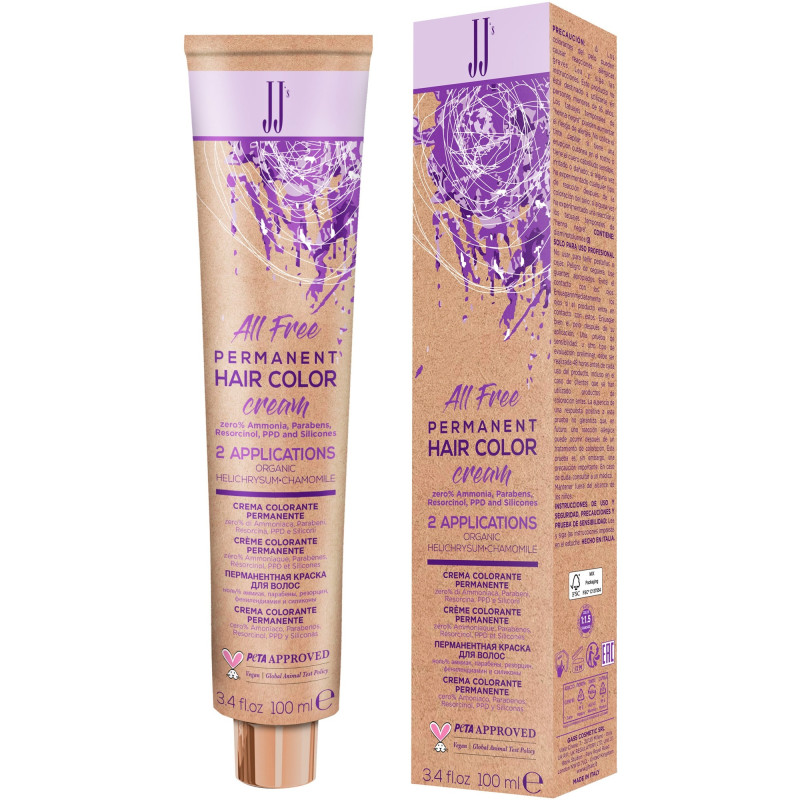 7.11 ΞΑΝΘΟ ΜΕΣΑΙΟ ΣΑΝΤΡΕ ΕΝΤΟΝΟ JJ‘S ALL FREE VEGAN ΒΑΦΗ 100ml