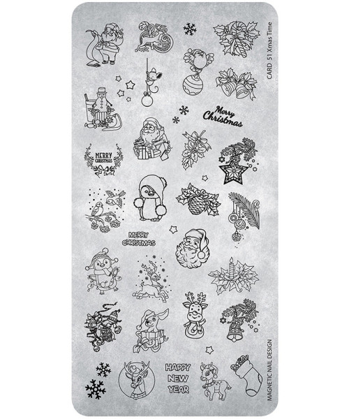 118654 STAMPING PLATE XMAS TIME Νο 51