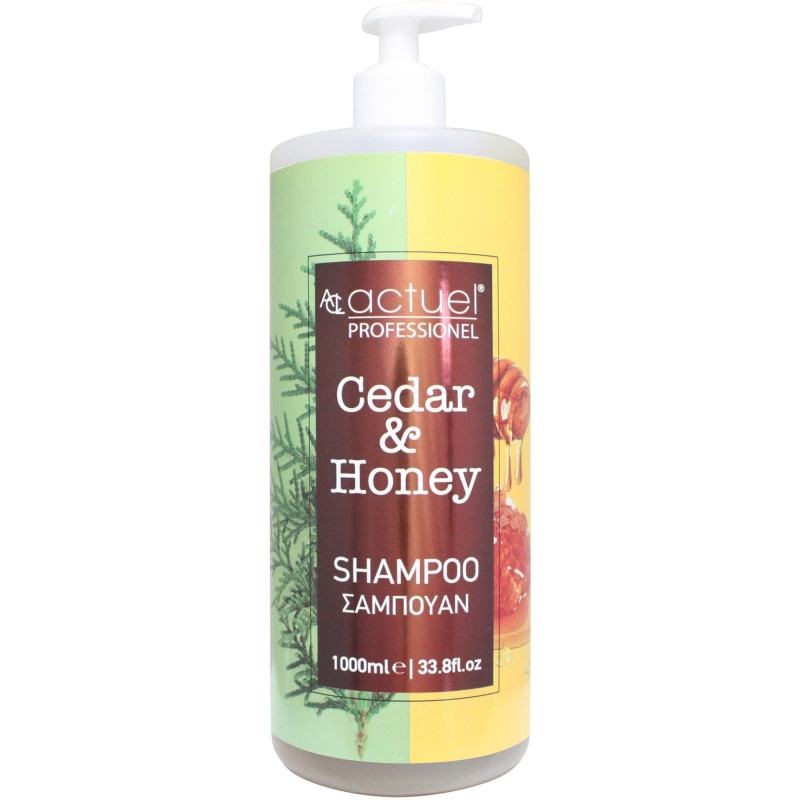ACTUEL SHAMPOO ΚΕΔΡΟΣ & ΜΕΛΙ 1000ml