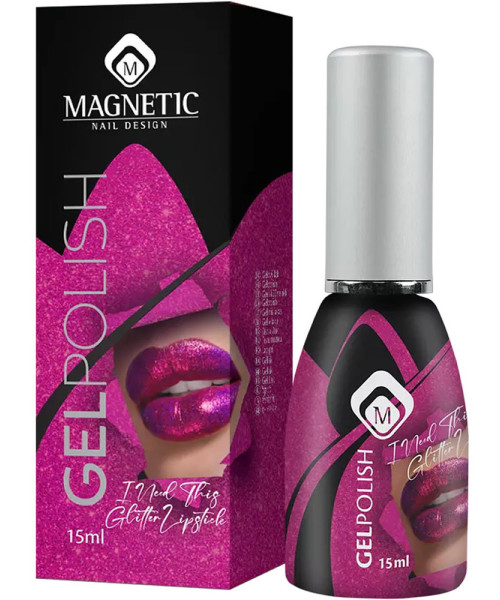 103549 GELPOLISH UV I NEED MY LIPSTICK GLITTER 15ml