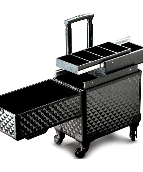 MAYΡΟ ΜΕΤΑΛΛΙΚΟ ΒΑΛΙΤΣΑΚΙ TROLLEY