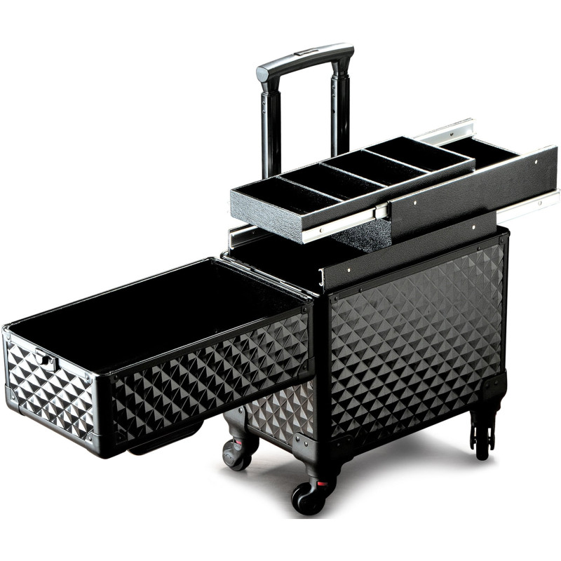 MAYΡΟ ΜΕΤΑΛΛΙΚΟ ΒΑΛΙΤΣΑΚΙ TROLLEY