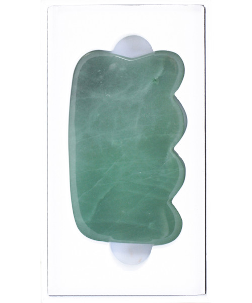 GUA-SHA ΕΡΓΑΛΕΙΟ MASSAGE ΜΕ ΠΕΤΡΑ ΝΕΦΡΙΤΗ (wave shape)