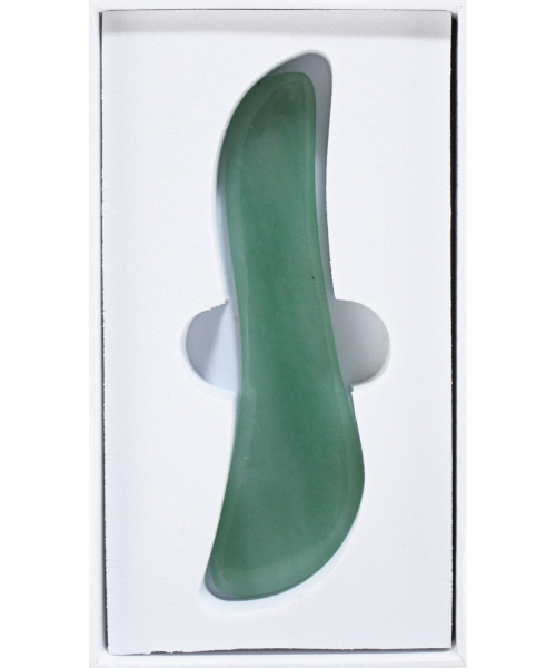 GUA-SHA ΕΡΓΑΛΕΙΟ MASSAGE ΜΕ ΠΕΤΡΑ ΝΕΦΡΙΤΗ (S shape)