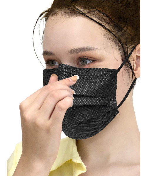 ΜΑΣΚΑ ΠΡΟΣΤΑΣΙΑΣ ΤΡΙΩΝ ΣΤΡΩΜΑΤΩΝ ΜΑΥΡΗ