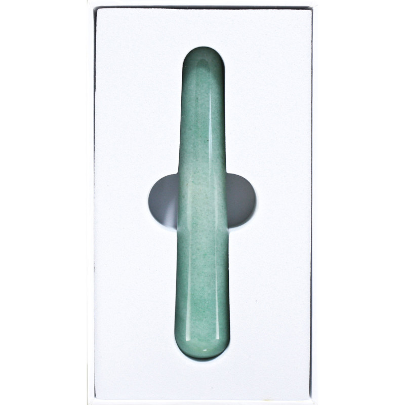 GUA-SHA ΕΡΓΑΛΕΙΟ MASSAGE ΜΕ ΠΕΤΡΑ ΝΕΦΡΙΤΗ (pen shape)