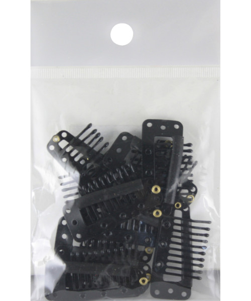 ΚΛΙΠΣ ΤΡΕΣΑΣ ΜΑΥΡΑ 12τμχ