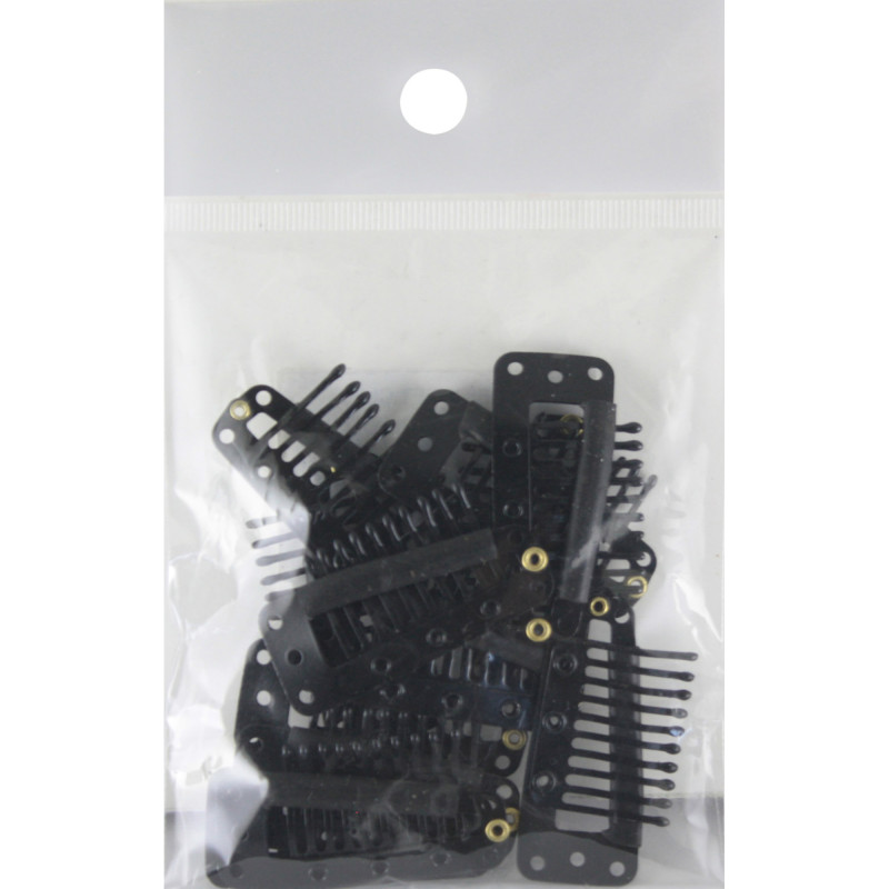 ΚΛΙΠΣ ΤΡΕΣΑΣ ΜΑΥΡΑ 12τμχ