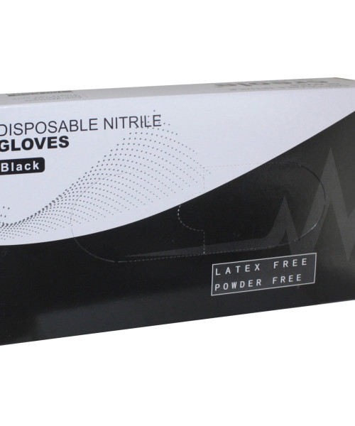 CREOLE ΓΑΝΤΙΑ ΝΙΤΡΙΛΙΟΥ ΜΑΥΡΑ ΧΩΡΙΣ ΠΟΥΔΡΑ LARGE 4mil 100τμχ