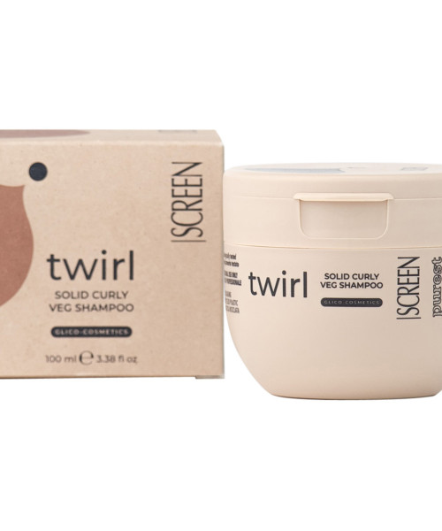 SCREEN TWIRL SOLID CURLY VEG SHAMPOO 100ml