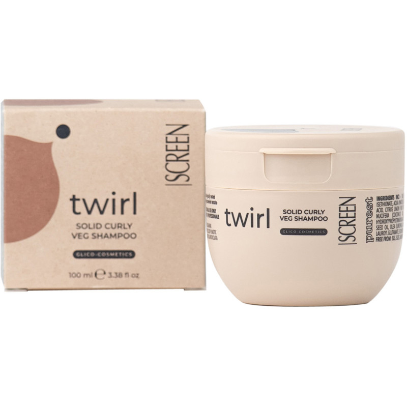 SCREEN TWIRL SOLID CURLY VEG SHAMPOO 100ml