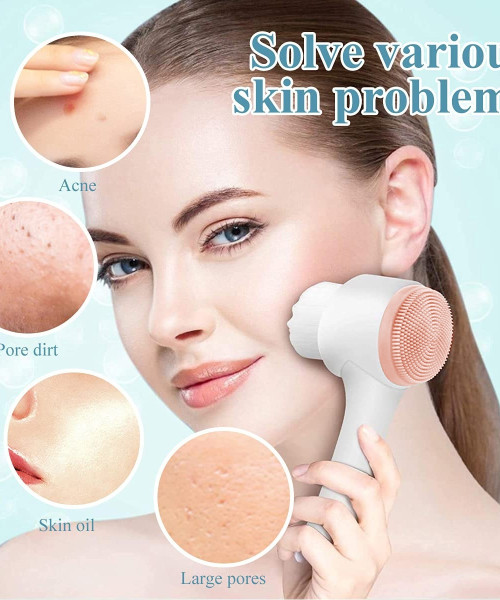 FACE BRUSH ΒΟΥΡΤΣΑΚΙ ΚΑΘΑΡΙΣΜΟΥ ΠΡΟΣΩΠΟΥ ΡΟΖ