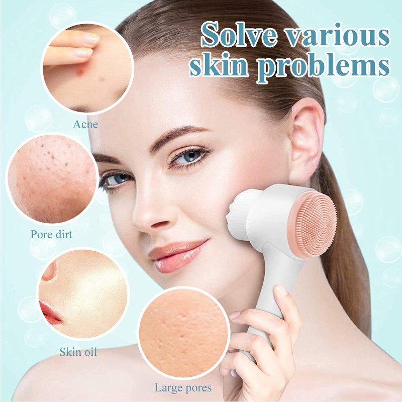 FACE BRUSH ΒΟΥΡΤΣΑΚΙ ΚΑΘΑΡΙΣΜΟΥ ΠΡΟΣΩΠΟΥ ΡΟΖ