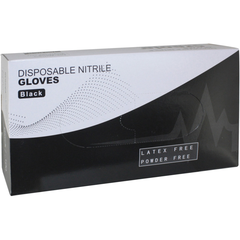 CREOLE ΓΑΝΤΙΑ ΝΙΤΡΙΛΙΟΥ ΜΑΥΡΑ ΧΩΡΙΣ ΠΟΥΔΡΑ SMALL 4mil 100τμχ