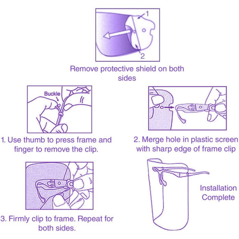 ΠΛΑΣΤΙΚΗ ΑΣΠΙΔΑ ΠΡΟΣΩΠΟΥ ME ΓΥΑΛΙΑ