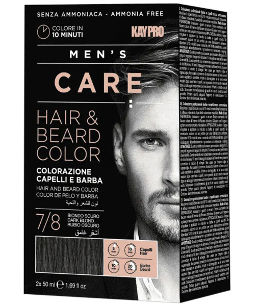 KIT MEN’S CARE HAIR & BEARD COLOR 7/8 DARK BLOND