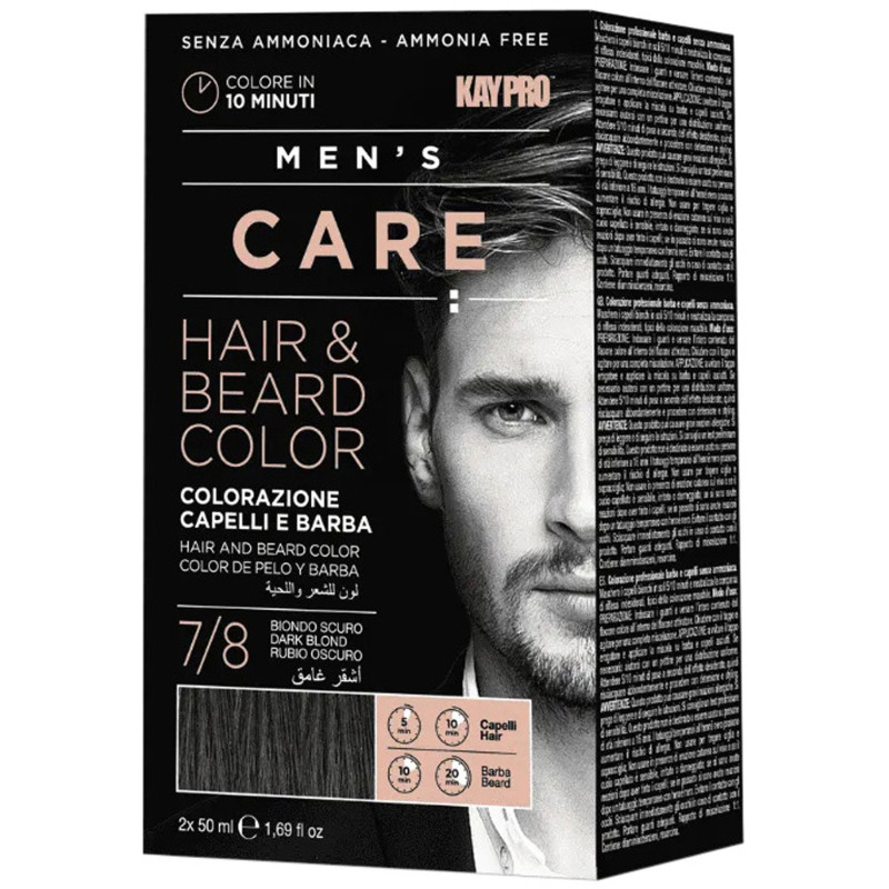 KIT MEN’S CARE HAIR & BEARD COLOR 7/8 DARK BLOND