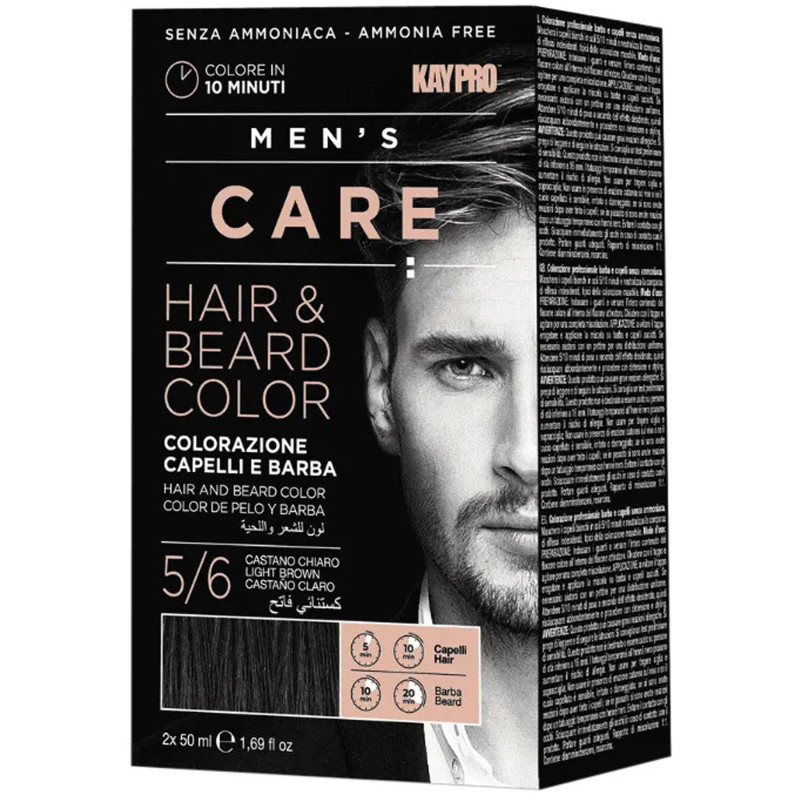 KIT MEN’S CARE HAIR & BEARD COLOR 5/6 LIGHT BROWN