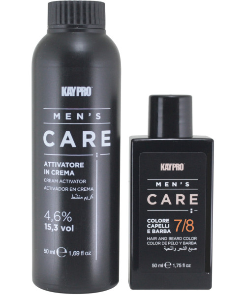 KIT MEN’S CARE HAIR & BEARD COLOR 7/8 DARK BLOND