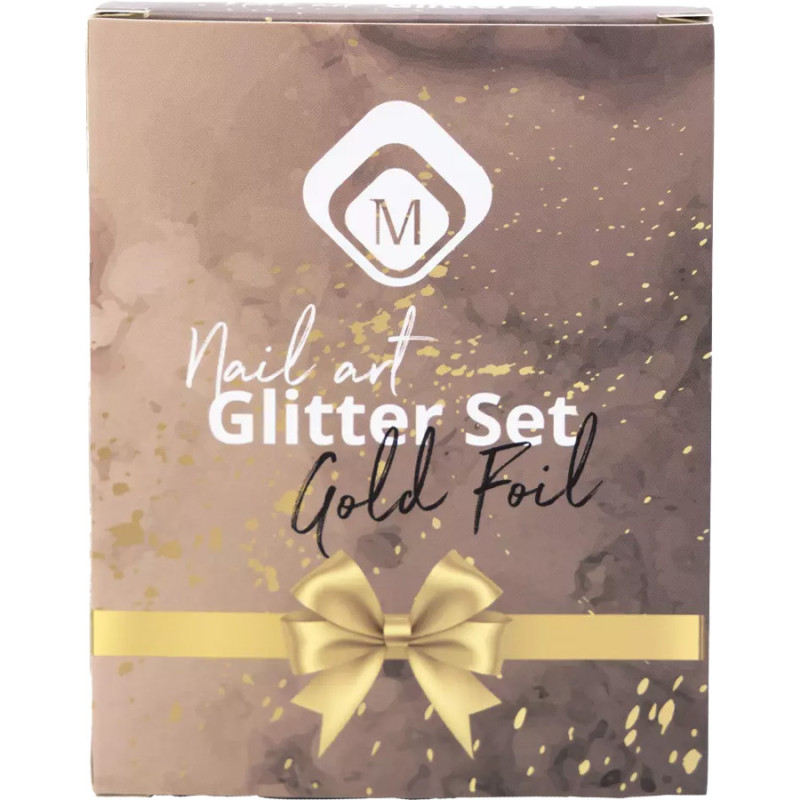 GOLD FOIL GLITTER BOX