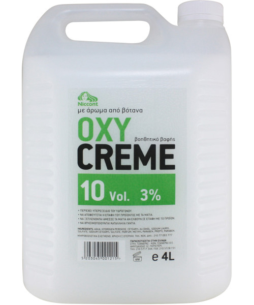 NICCONT OXYCREME 10vol (3%) 4lt