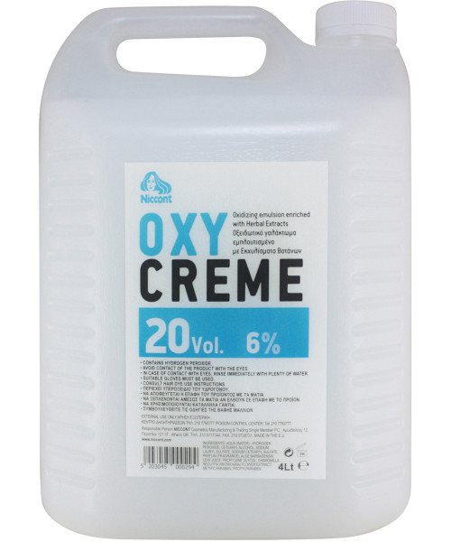 NICCONT OXYCREME 20vol (6%) 4lt