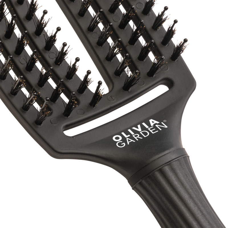 FINGER BRUSH CARE ICONIC BOAR FULL BLACK MEDIUM