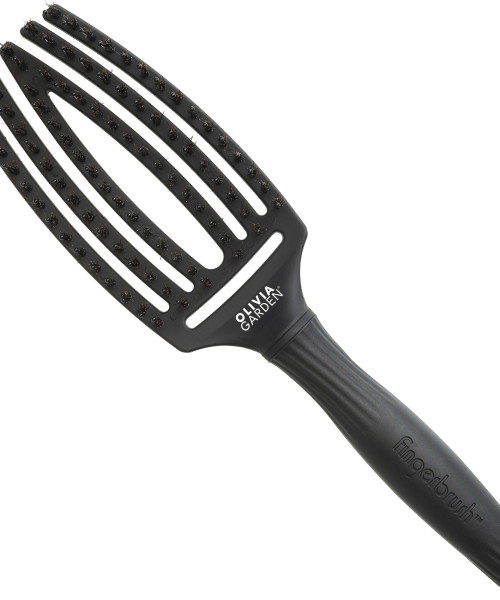 FINGER BRUSH CARE ICONIC BOAR FULL BLACK MEDIUM