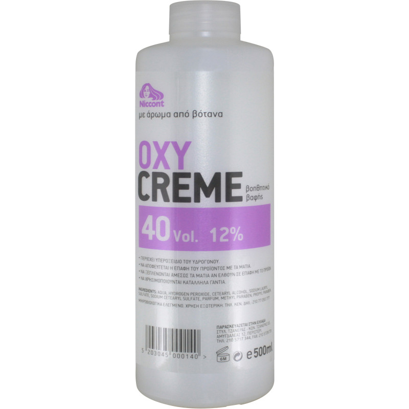 NICCONT OXYCREME 40vol (12%) 500ml