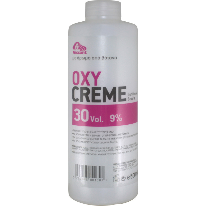 NICCONT OXYCREME 30vol (9%) 500ml