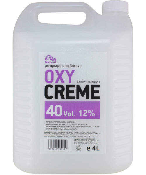 NICCONT OXYCREME 40vol (12%) 4lt