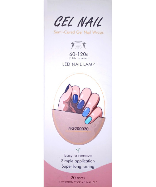 SEMI CURED GEL NAIL STRIPS ΜΠΛΕ