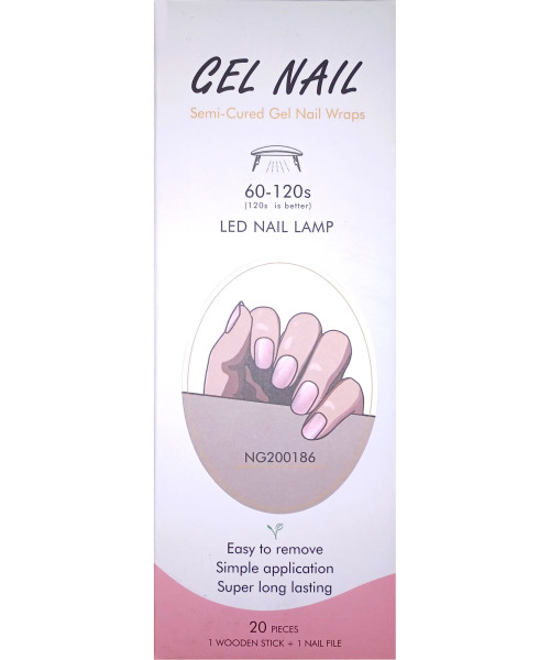 SEMI CURED GEL NAIL STRIPS ΡΟΖ