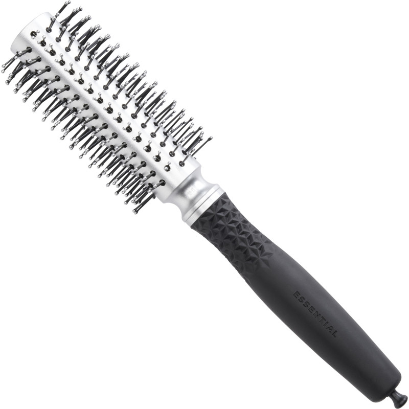 ESSENTIAL BLOWOUT SOFT DOUBLE BRISTLES SILVER 25mm