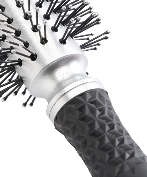 ESSENTIAL BLOWOUT SOFT DOUBLE BRISTLES SILVER 25mm