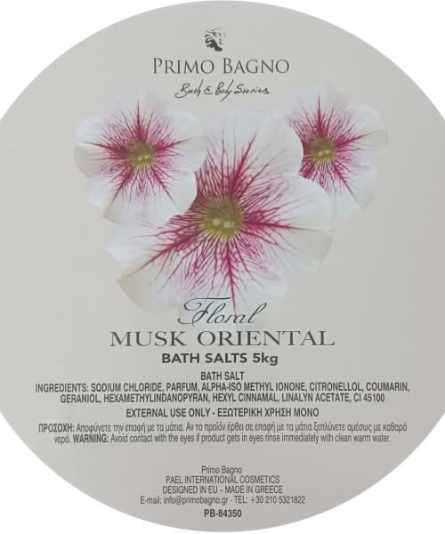 PRIMO BAGNO BATH SALTS MUSK ORIENTAL 5kg