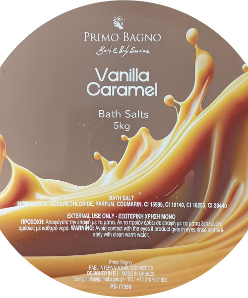 PRIMO BAGNO BATH SALTS VANILLA & CARAMEL 5kg