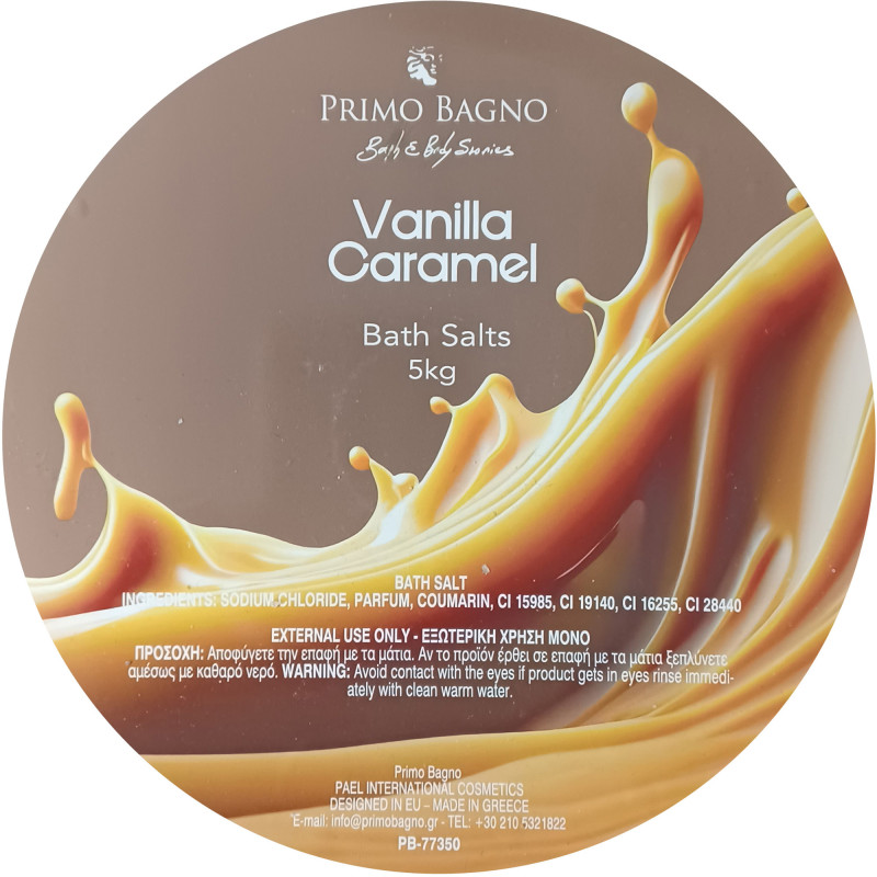 PRIMO BAGNO BATH SALTS VANILLA & CARAMEL 5kg