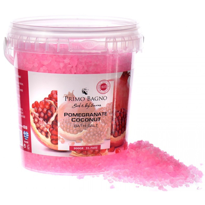 PRIMO BAGNO BATH SALTS POMEGRANATE & COCONUT 900g